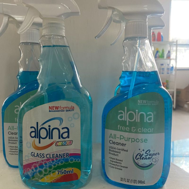 Glass and Window Cleaner Spray Bottle Original Blue