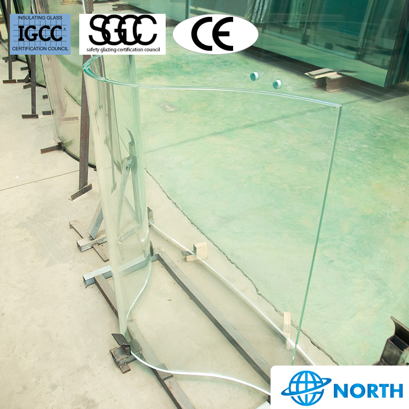 Northtech Customized Curtain Walls, Curved Glass, Polygonal Tempered Glass