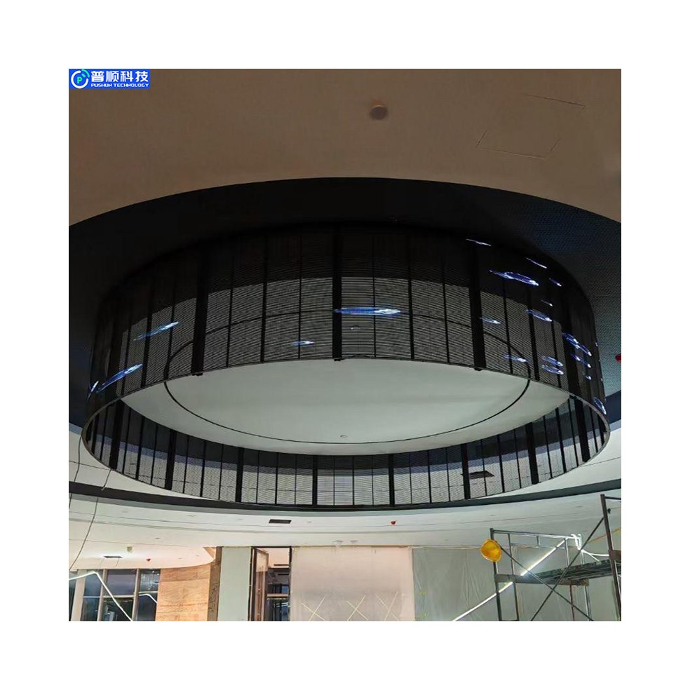 Pushunled Transparent LED Display HD High Tranparency for Exhibition Hall LED Screen