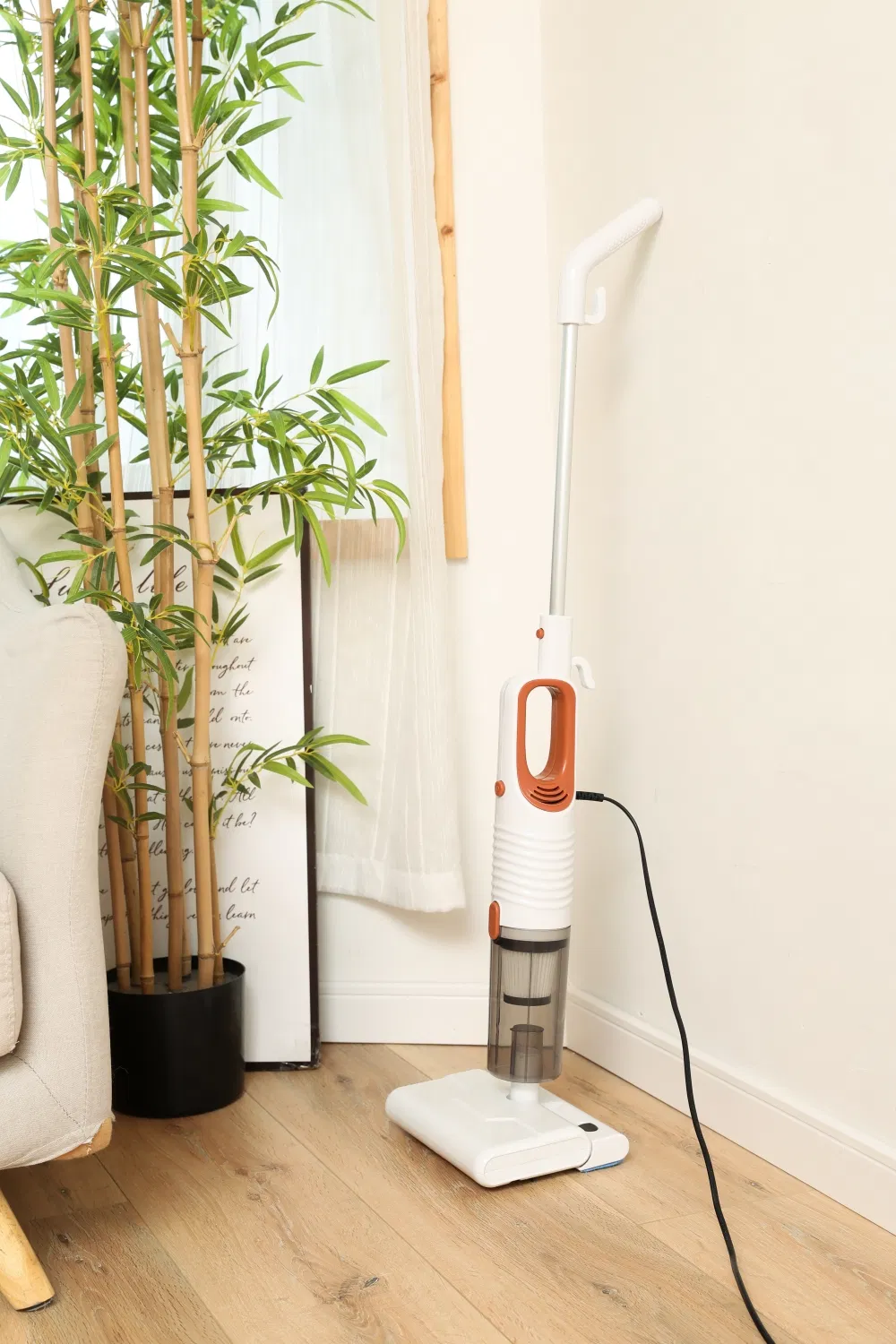 Portable Stick Vacuum Cleaner with Extra-Large Dust Holding Capacity