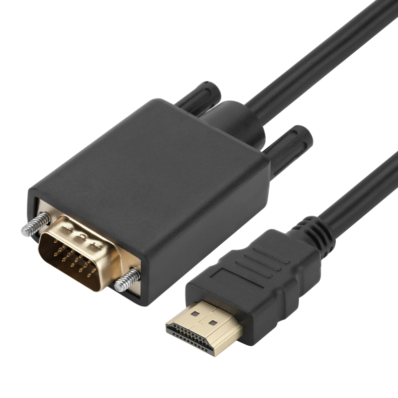 Кабель HDMI-VGA 1080P, 1.5 м