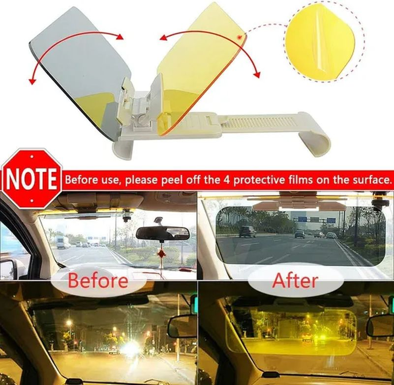 Car 2 in 1 Day and Night Vision Anti-UV Anti-Dazzle Windshield Extender Tg004_19