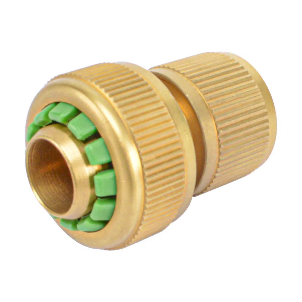 1/2 Inch Brass Hose Quick Connector with Stop