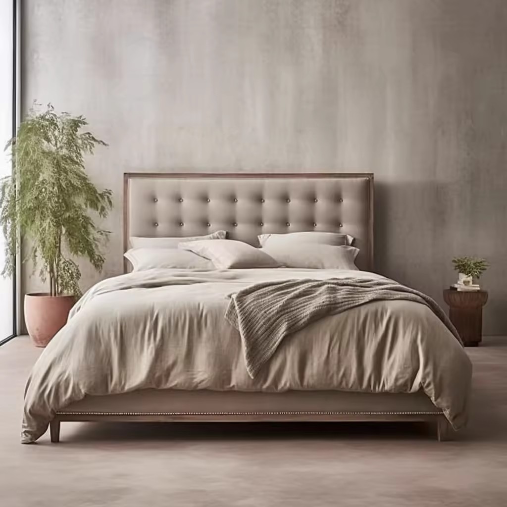 Кровать деревянная винтаж американский стиль