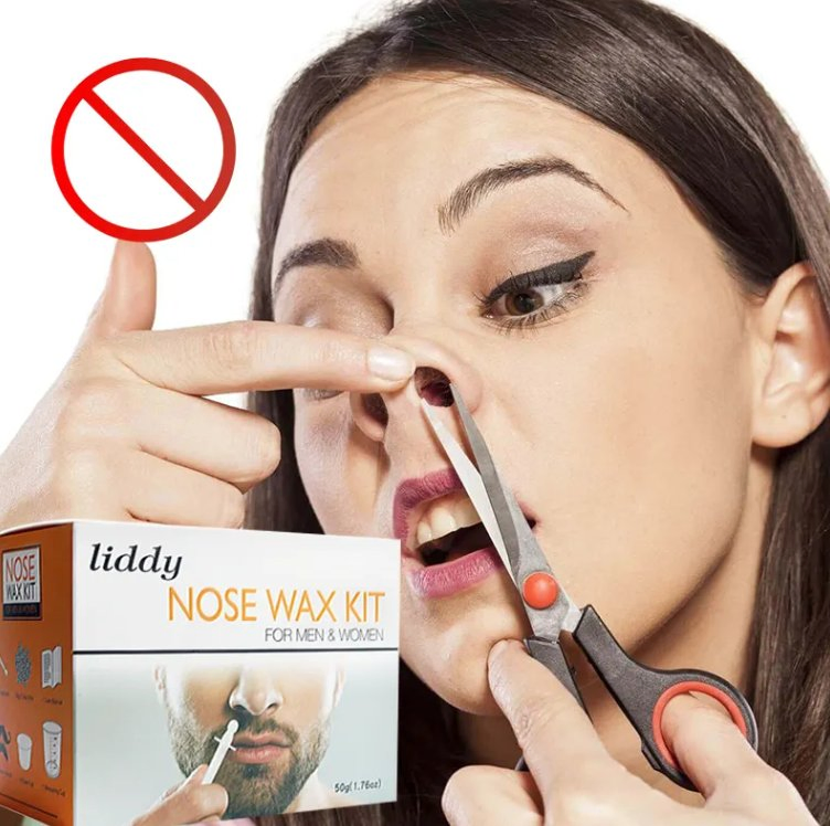 Men & Women Nose Hair Removal Wax Set: Quick, Easy & Paper-Free – Nostril Cleaning Wax Beans Kit