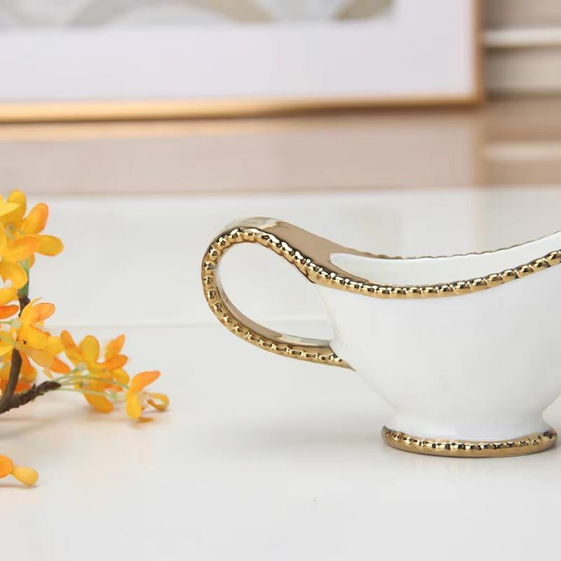 Керамическая соусница-кружка 350 мл для молока и соусов