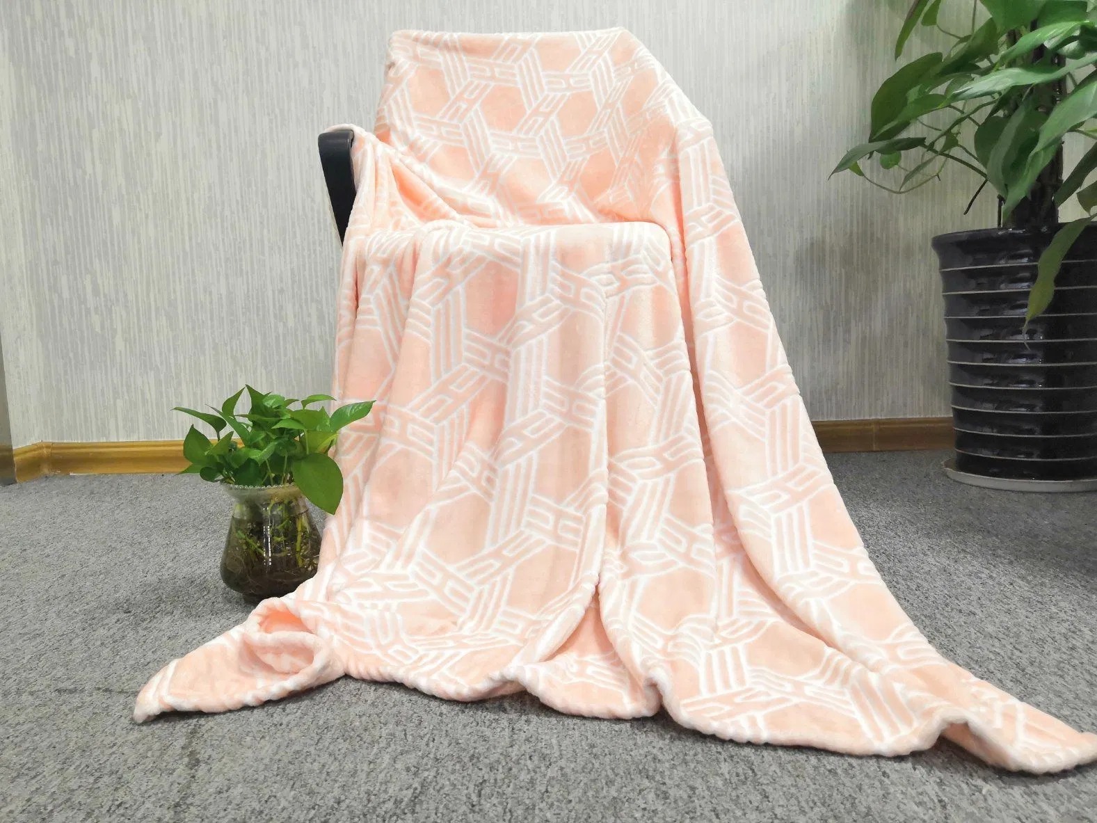 Fleece Throw Blanket for Couch Fluffy, Warm, Cozy Custom Back Print and Cut Flannel Fleece Bedding Blanket