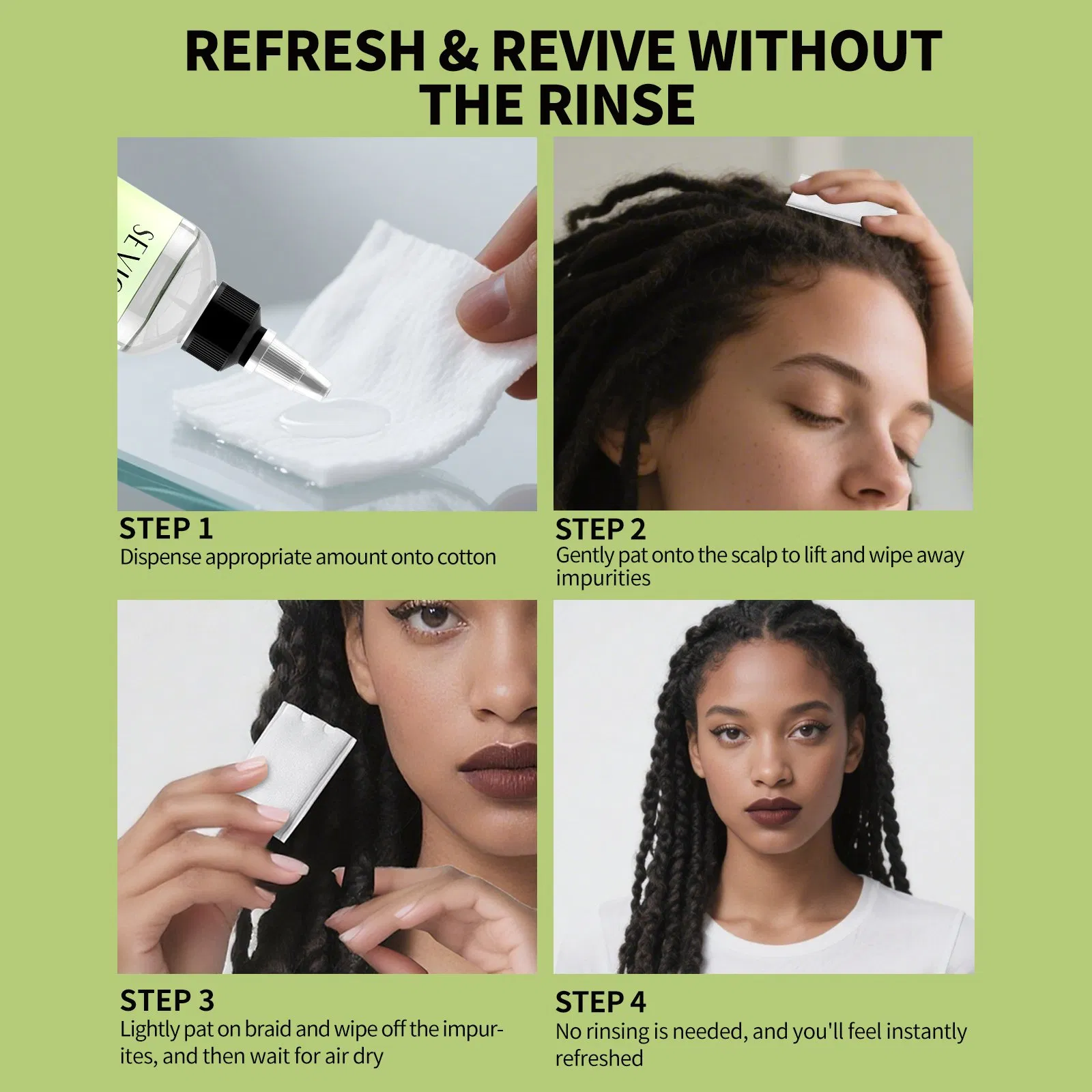 OEM Customized Natural Organic Rosemary Aloe Vera Nourishing Scalp Cleansing Hair Braid Dreadlock Toner Oil