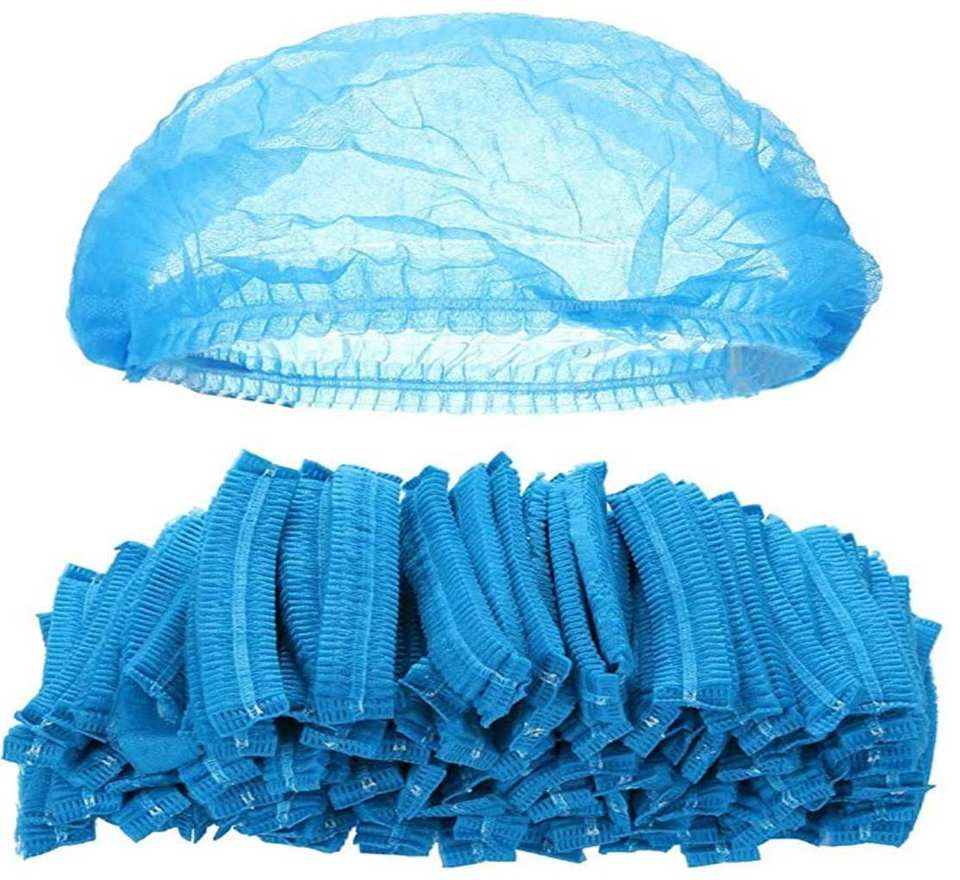 Disposable PP Colored Non-Woven Round Cap Surgical Round Nursing Bouffant Clip Cap Hair Head Cover Cap