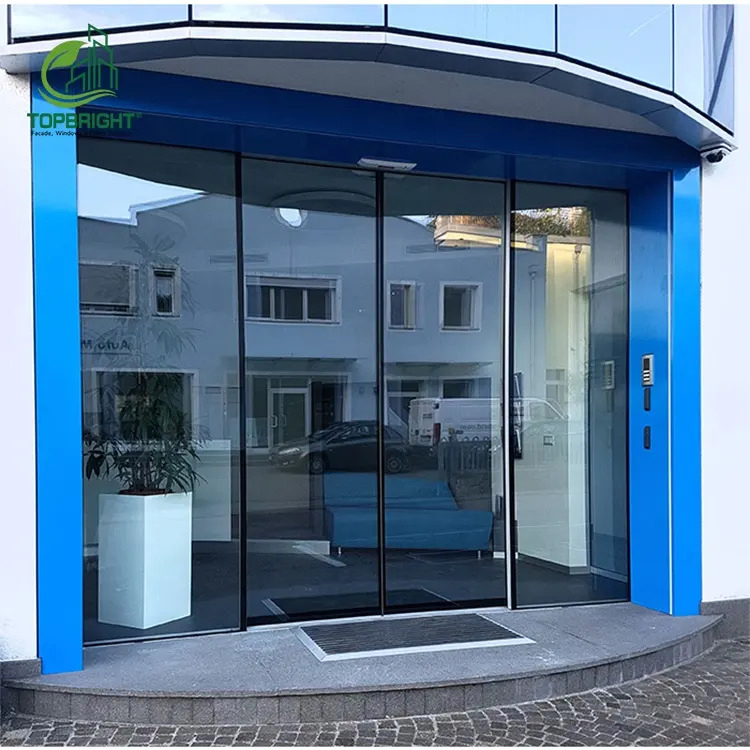 Modern Style High Quality Automatic Sectional Overhead Aluminum Glass Doors for Houses