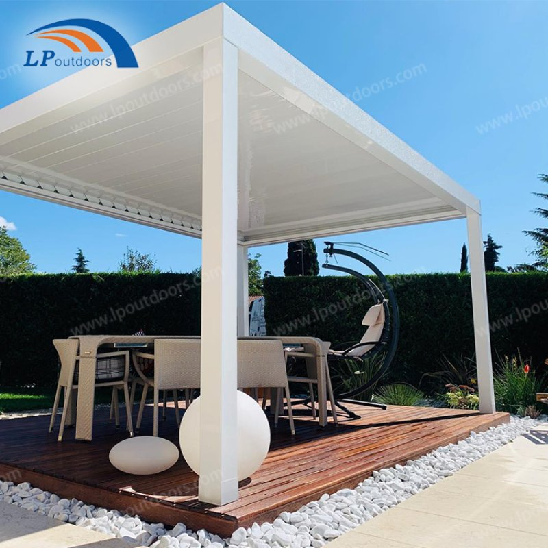 Modern New Style Waterproof Aluminum Pergola Sunshade Garden Gazebo Sale in Canada