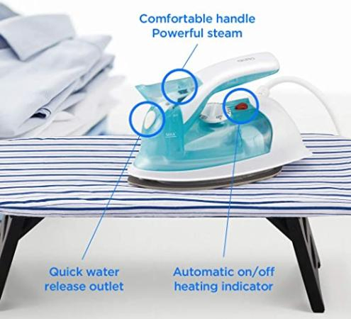 Portable Electric Mini Handle Travel Steam Iron for Car Hotel