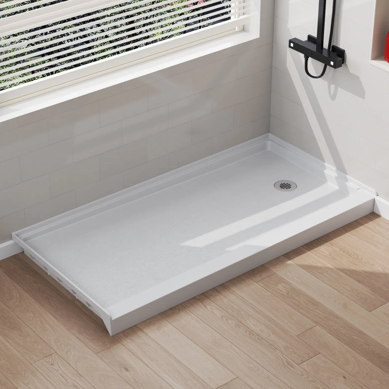 High-Quality SMC FRP Easy-Install Anti-Slip Sturdy Bathroom Shower Base Tray