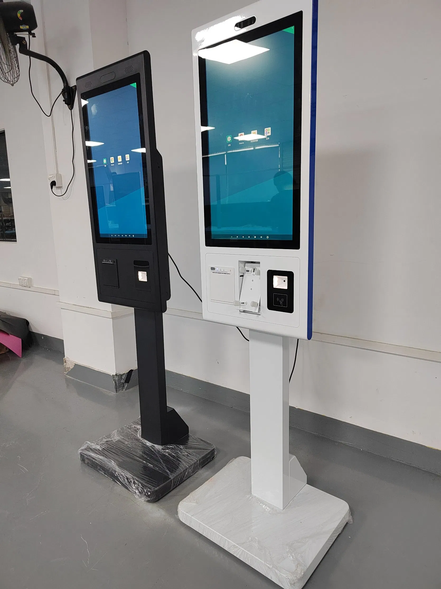 27 32 Inch Touch Screen Kfc Takeaway Restaurant Order Machine Self-Service Printer Checkout Self-Service Payment Kiosk