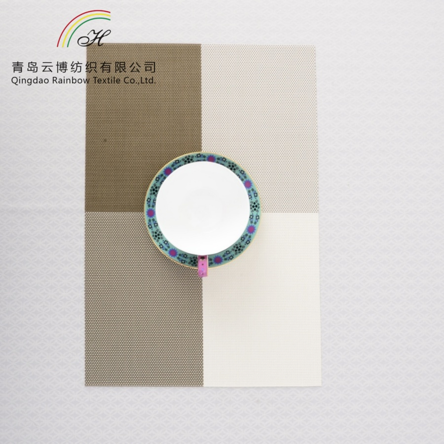 Custom PVC Placemat Waterproof Heat Resistant Oilproof Wipeable Place Mat Washable Dining Table Mat