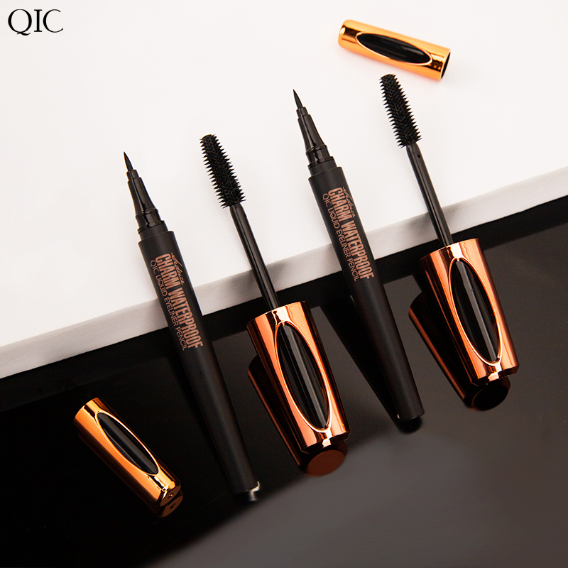 Private Label New Arrival Waterproof Factory 2 in 1 Eyeliner Pencil and Mascara Kit