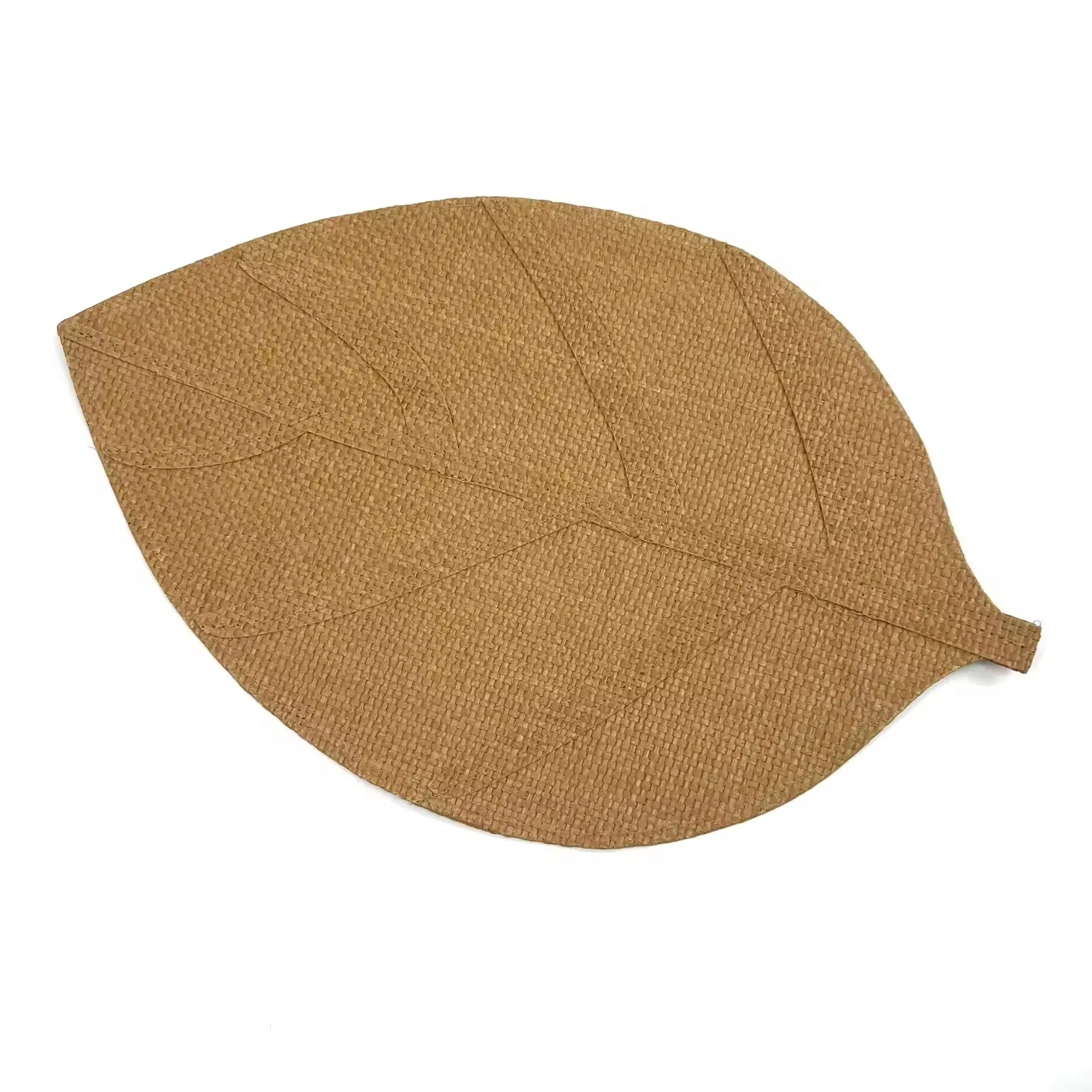 Paper Woven Leaf Shaped Irregular Home Decoration Placemats