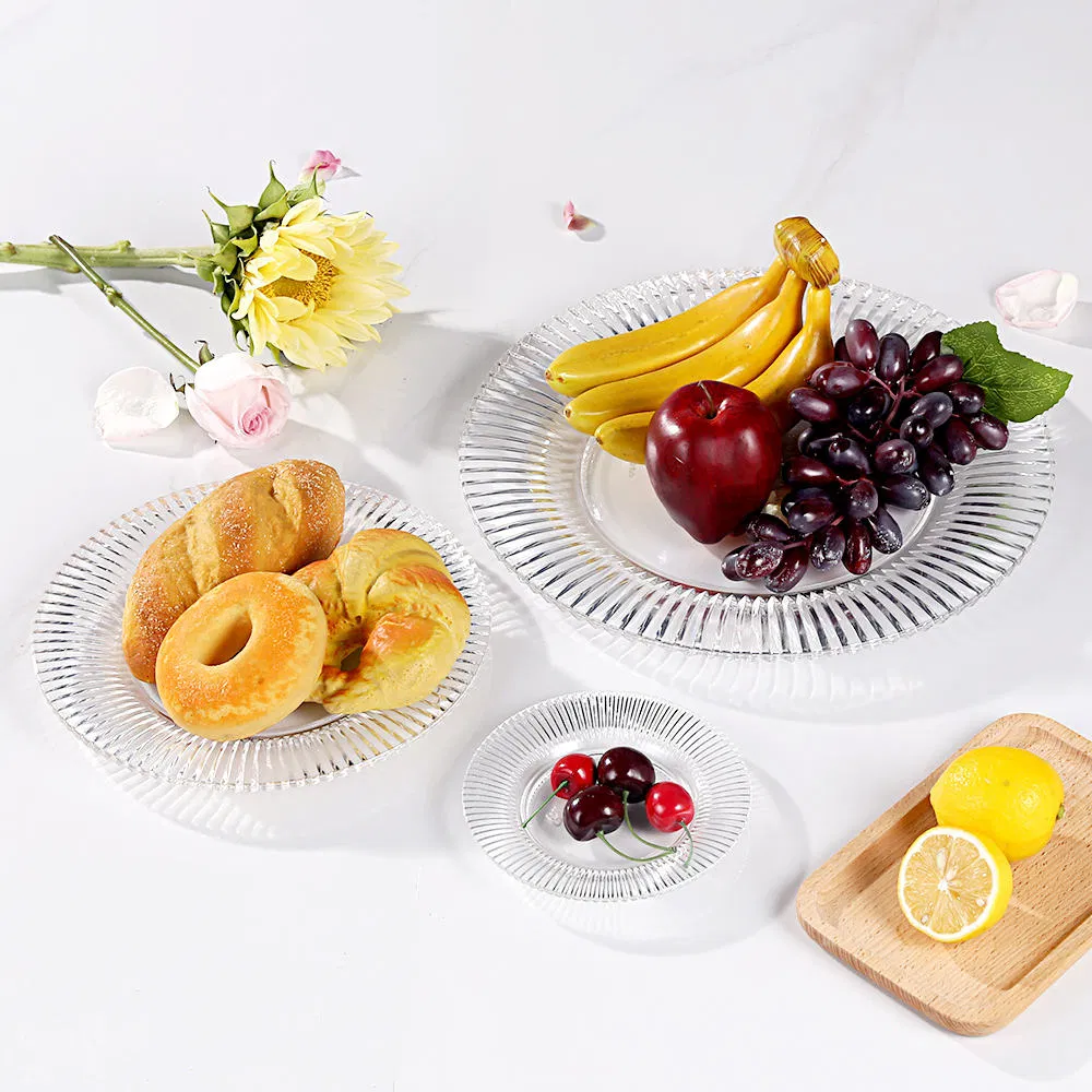 Plastic Fruit Plate - Transparent PS/PC Wedding Party Dessert Plate