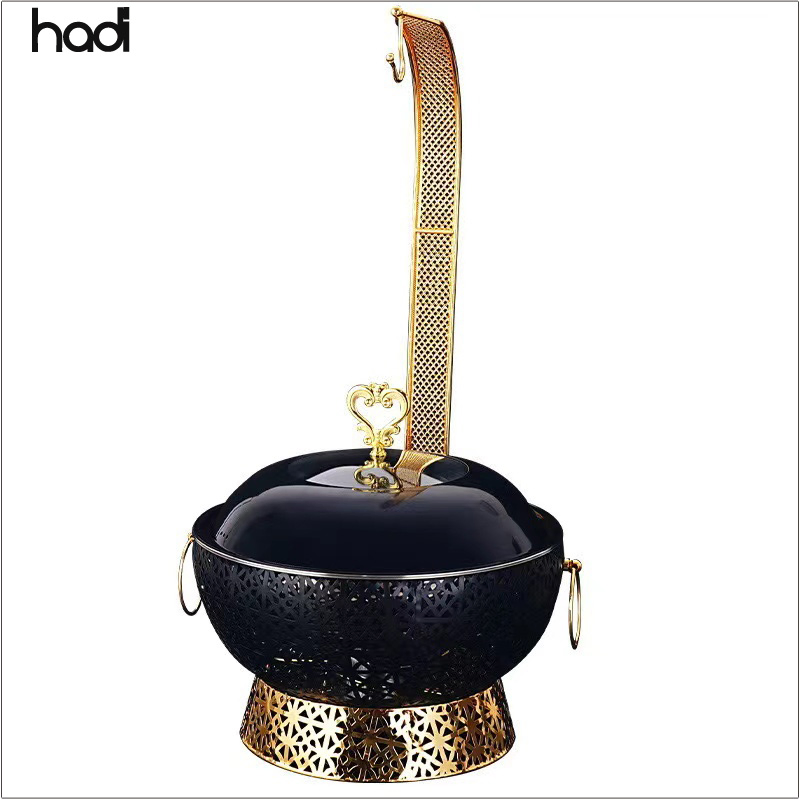 Factory Outlet Steel Gold White Chafing Dish Pour Buffet Hanging Food Warmer Dome Chafing Dish Buffet Set for Catering