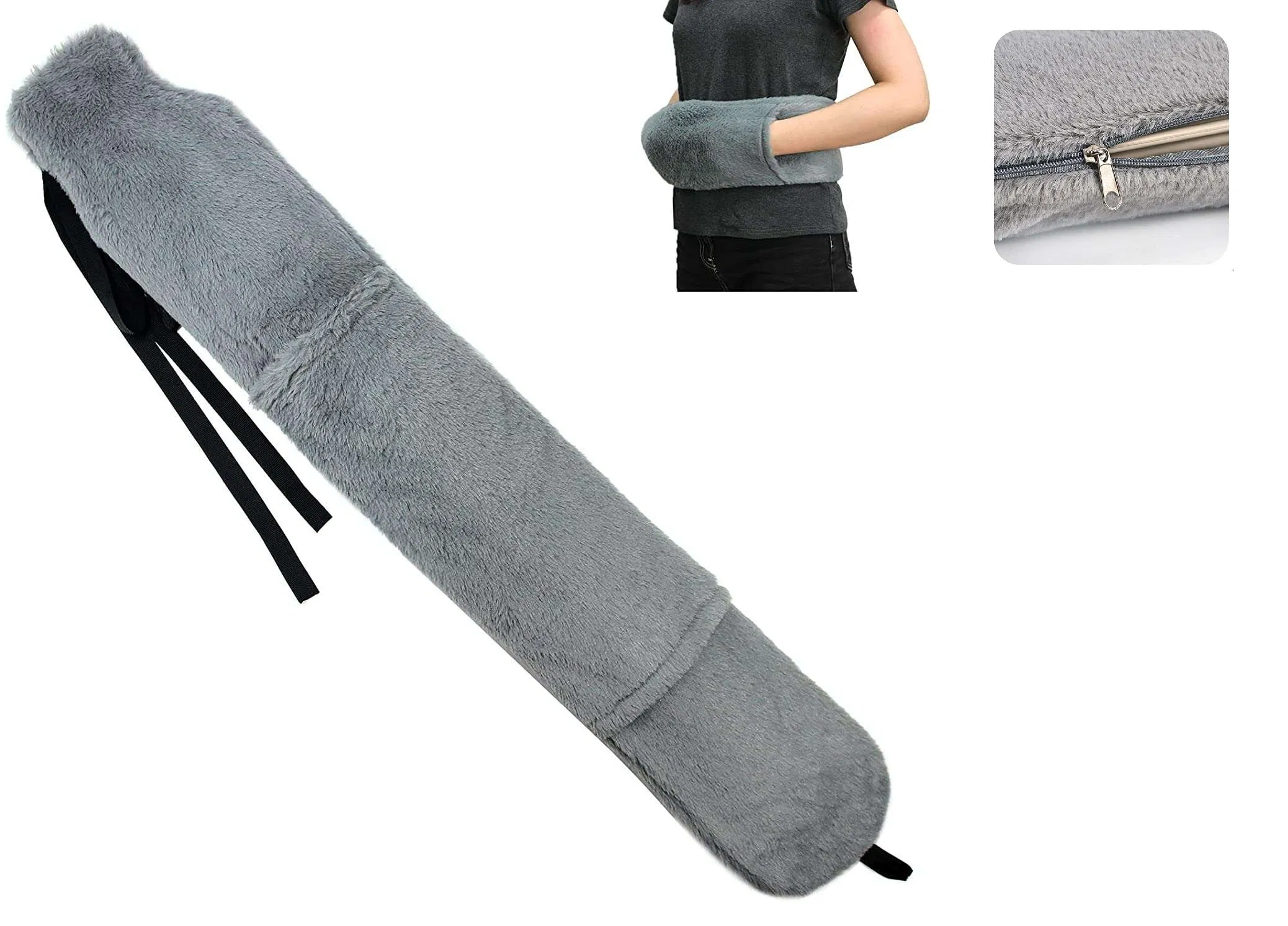 Rubber Hand Warmers with Plush Cover Hot Water Bottle Bag
