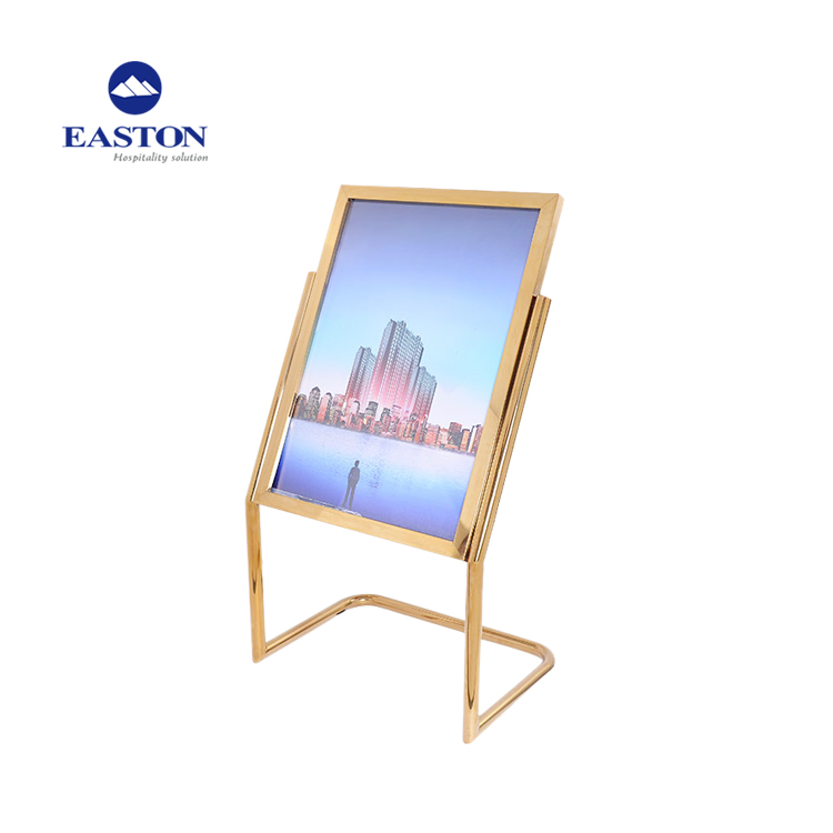 Hotel Stainless Steel Polishes Sign Stand with High Quality