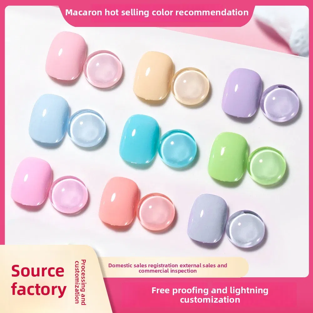 Wholesale Full Set Nail Gel Polish Ice Transparent Nude for UV Gel Cat Eye Gel Polish LED Lamp Bottle Minimum Order