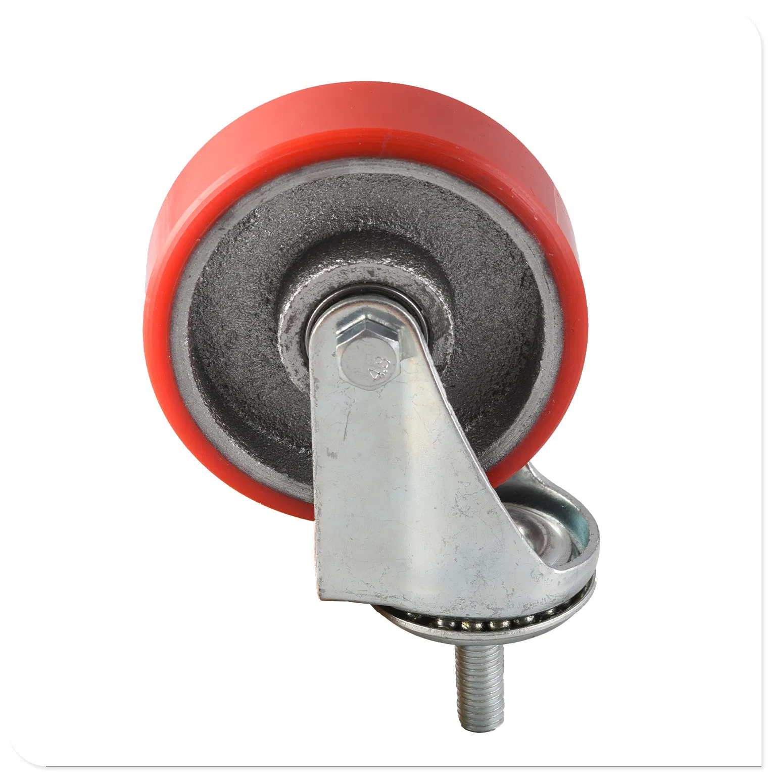 M16-N Medium Duty Cast Iron Caster 4 Inch PU Caster Wheels