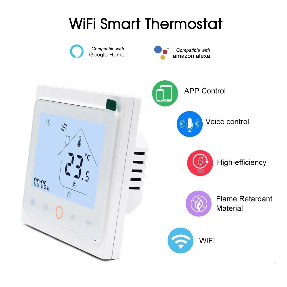 250VAC Electronic Underfloor Heating Smart WiFi Thermostat for Water Heater Boiler
