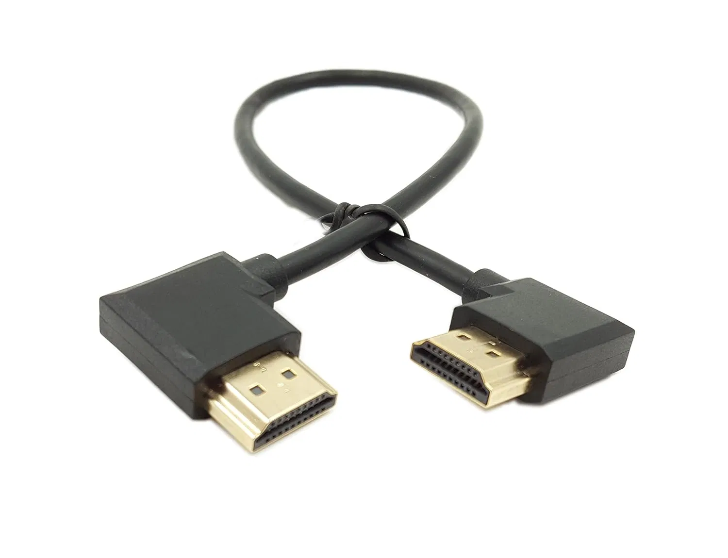 High Speed Gold Plated HDMI Male to Left Adapter Cable 90 Angle