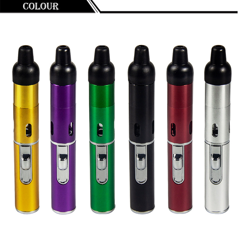 Two in One Metal Pipe Torch Lighter Refillable Portable Jet Flame Smoking Lighter