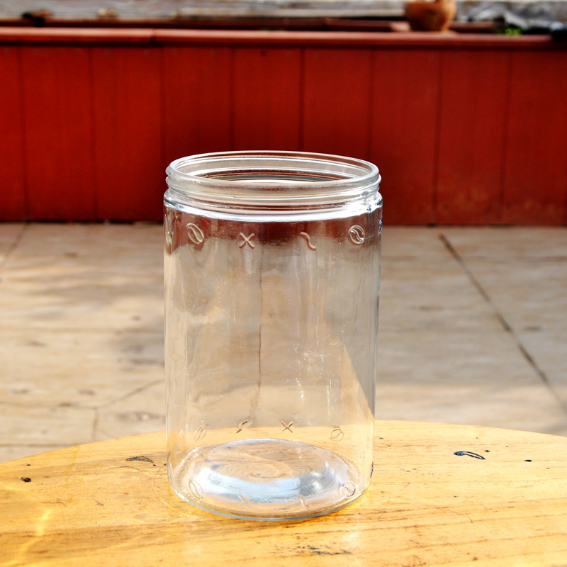 Large Round Clear Glass Jar for Packaging