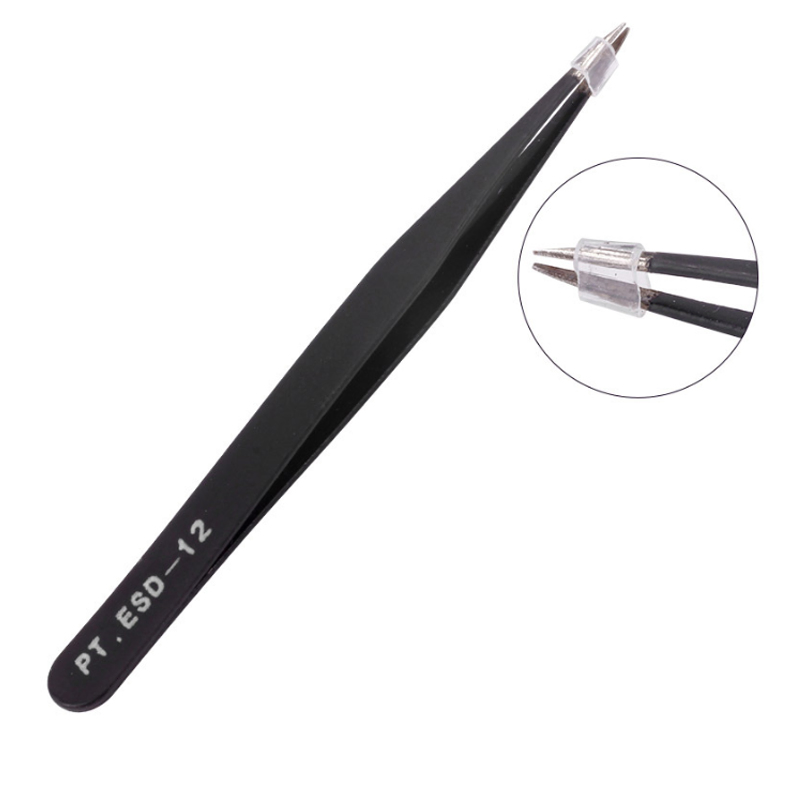 Tweezer Nail Art Stickers Rhinestones Picking Tool Gem Decor Eyelash Tweezers