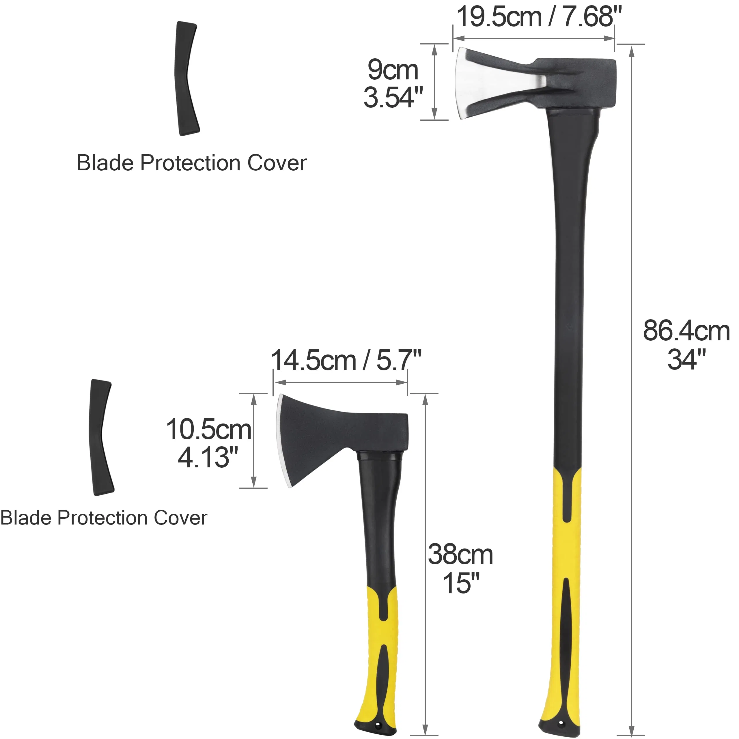 Wood Splitting Axe and Hatchet Set Camping Hatchet Chopping Axe