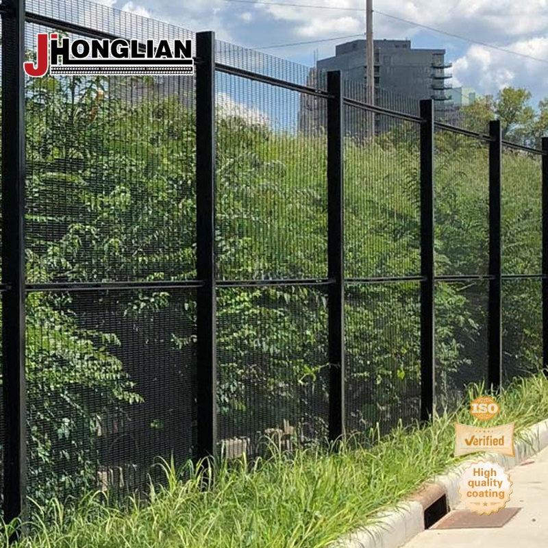 Premium PVC Dipped Outdoor Welded Mesh Fence Low Maintenance 358 Security