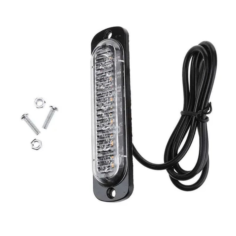 6-LED Tow Trucks Flush Mount Grille Side Marker Emergency Strobe Light Tg002_18
