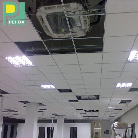 Low Price Interior Vinyl Coated PVC Gypsum Ceiling Tiles for Office Decor