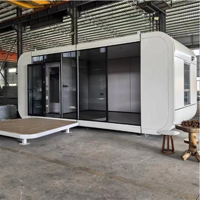 Commercial Two Bedroom Prefab Tiny Apple Pod Smart Apple Cabin 40FT Space Capsule