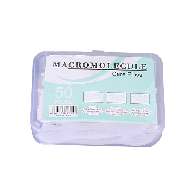 High Quality Eco Friendly 30 Square Boxes Floss Portable Nylon Floss Waxed Dental Floss