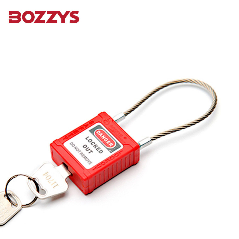 Stainless Steel Wire Shackle Safety Padlock