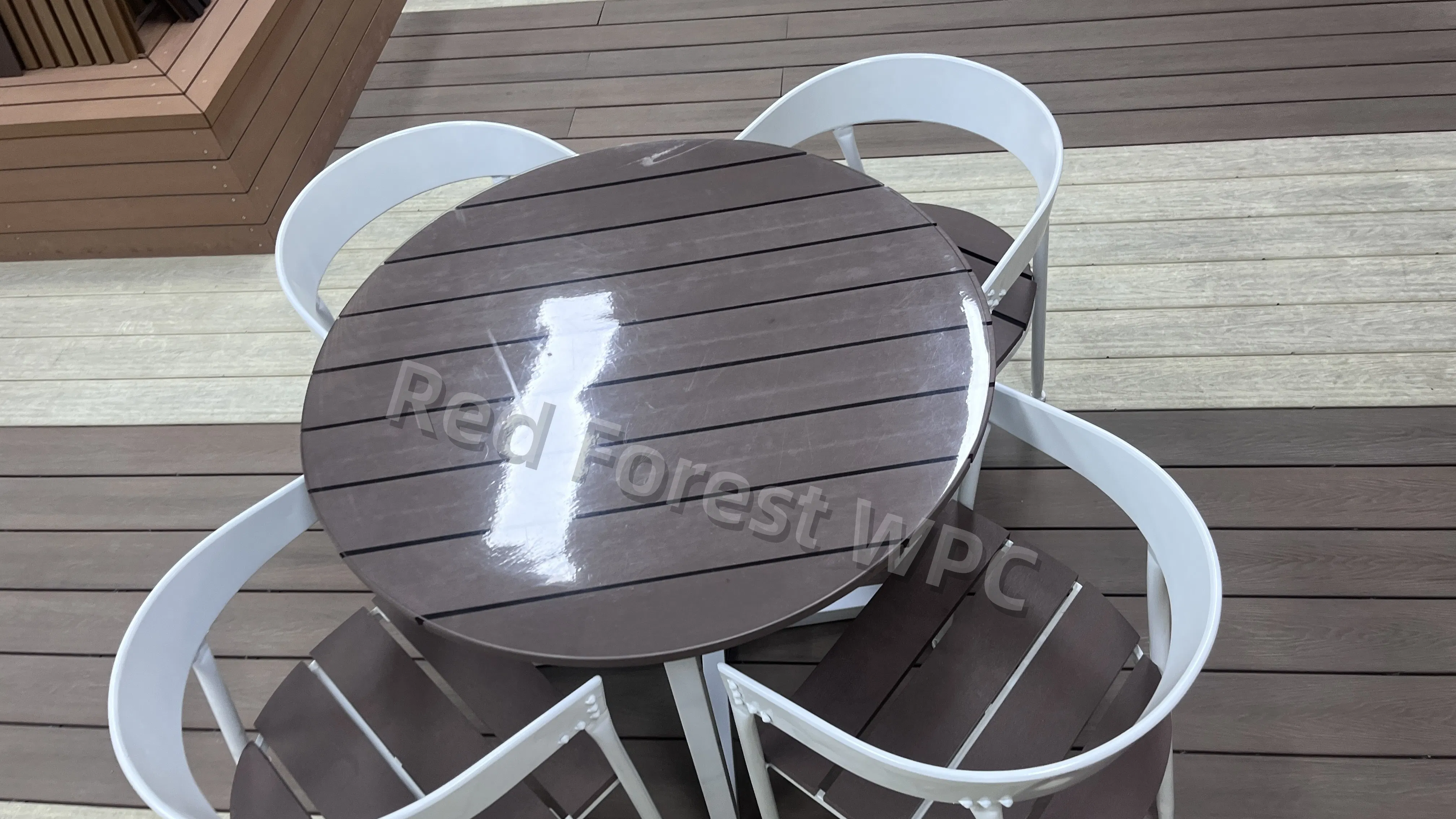 Durable Easy Install WPC Garden Bench with Elegant Features