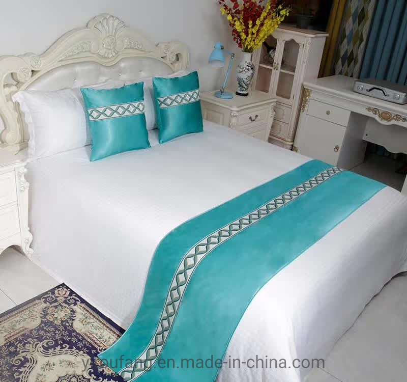 Elegent 100% Polyester Square Cushion and Bed Runner