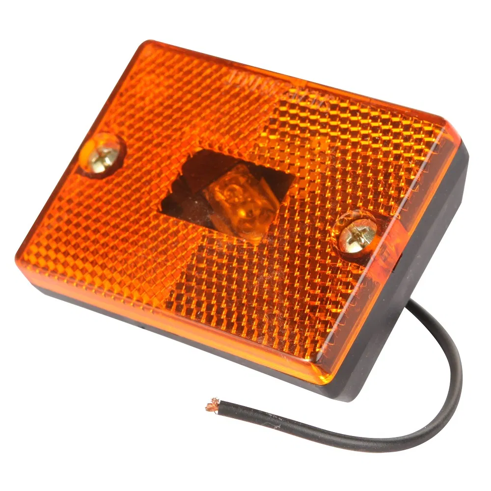 110mm 3-Function Square LED Tail/Reverse Light for Tractor RV Trailer Boat