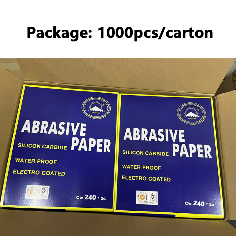 Влагостойкая наждачная бумага 9x11 дюймов для авто