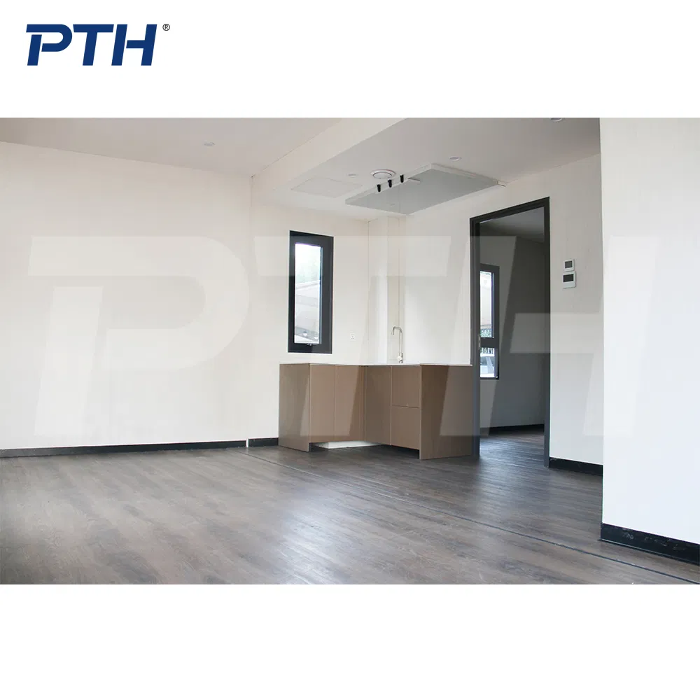 Pth® Fast 8 Hours Assembly 26/39sqm Stackable Smart House for Living with French Windows Bedrooms Kitchen Bathroom Pth Modern High Quality Prefab House