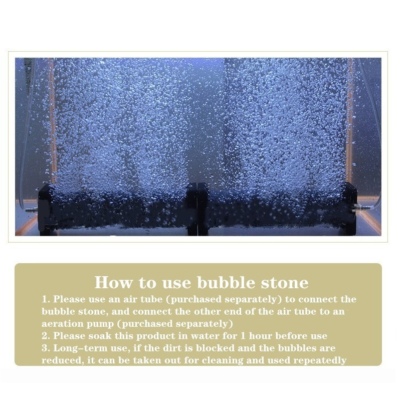 Air Stone Cylinder Bubbler for Hydroponic Systems, Aquarium or Fish Tank