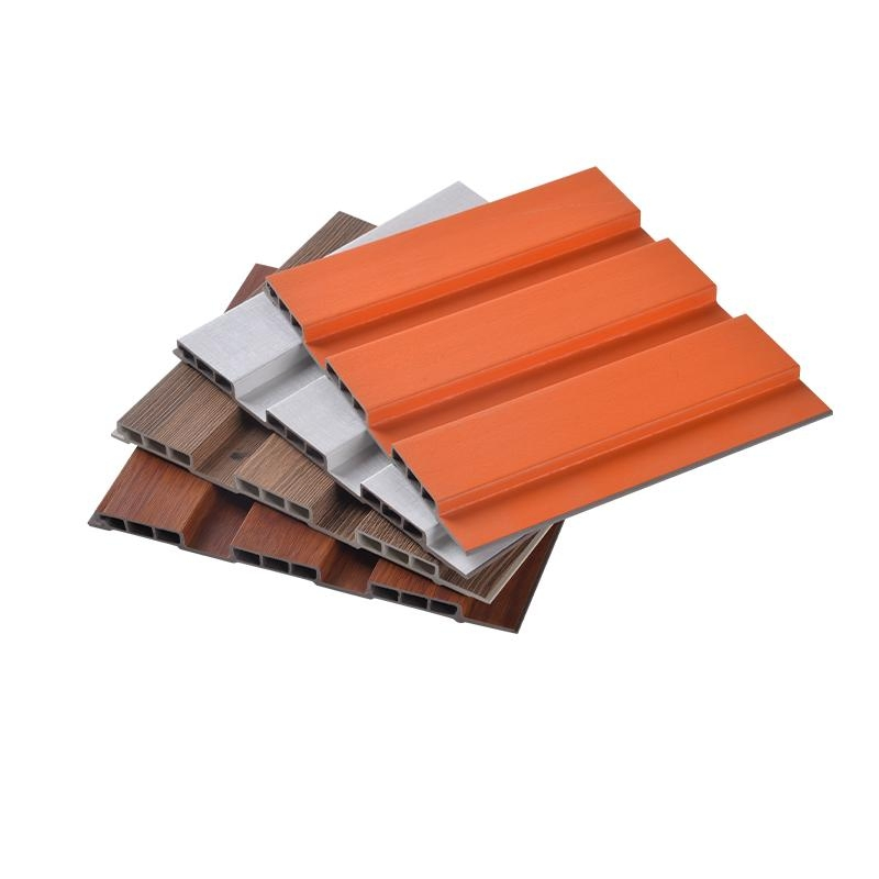 Internal WPC Wall Cladding Garden Cladding Interior Waterproof Fluted Modern Type Design Wall Panels