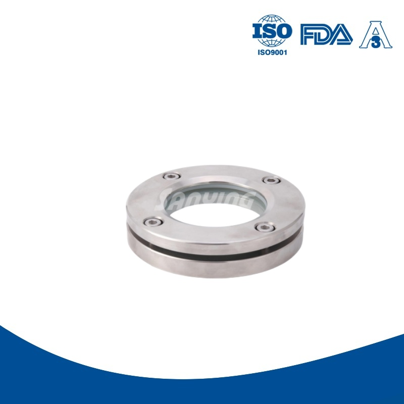 Through Tube Sight Glass 304/316L DN25 Sanitary Mirror for Pipe