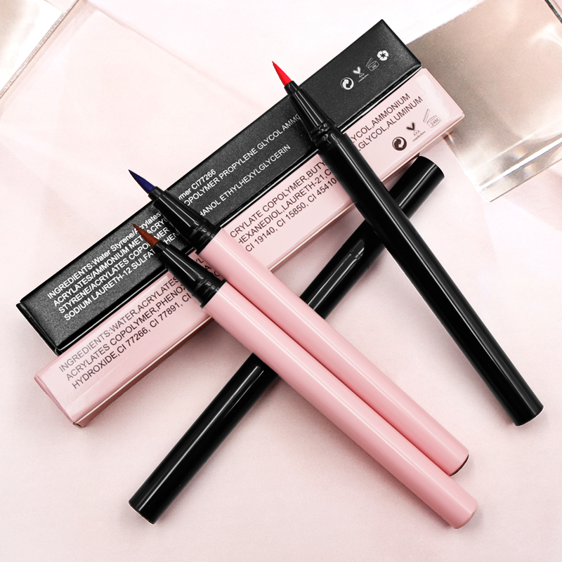 Wholesale High Quality Long Lasting Waterproof Smooth Liquid Matte Eye Liner Private Label Logo Single Color Black Eyeliner