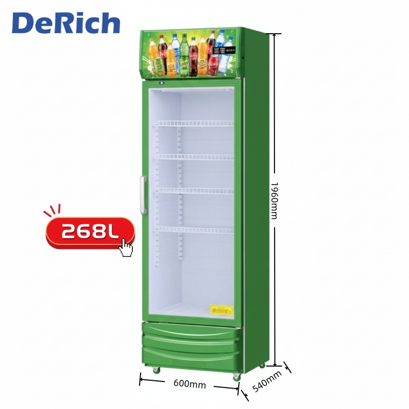 Холодильная витрина Derich 260-270 л, одностворчатая