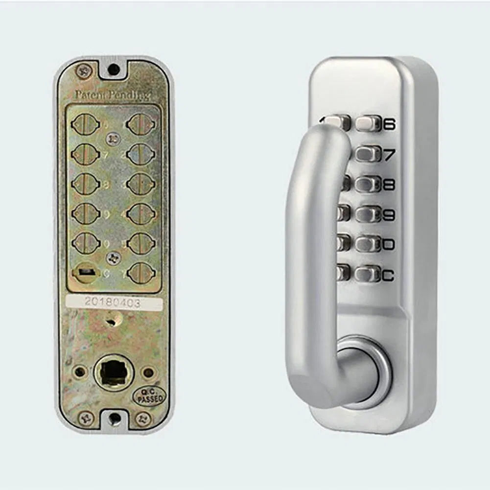 Mechanical Digital Door Lock Waterproof Intelligent Electronic Lock Push Button Keypad Keyless Code Combination Lock Set